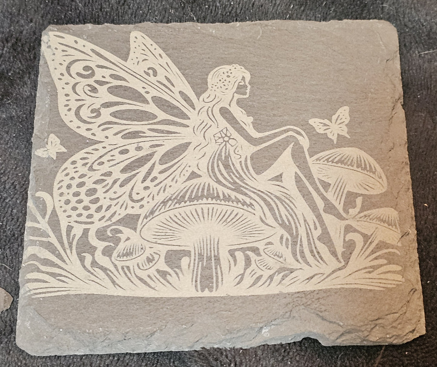 Coasters - Laser Engraved Slate - Square