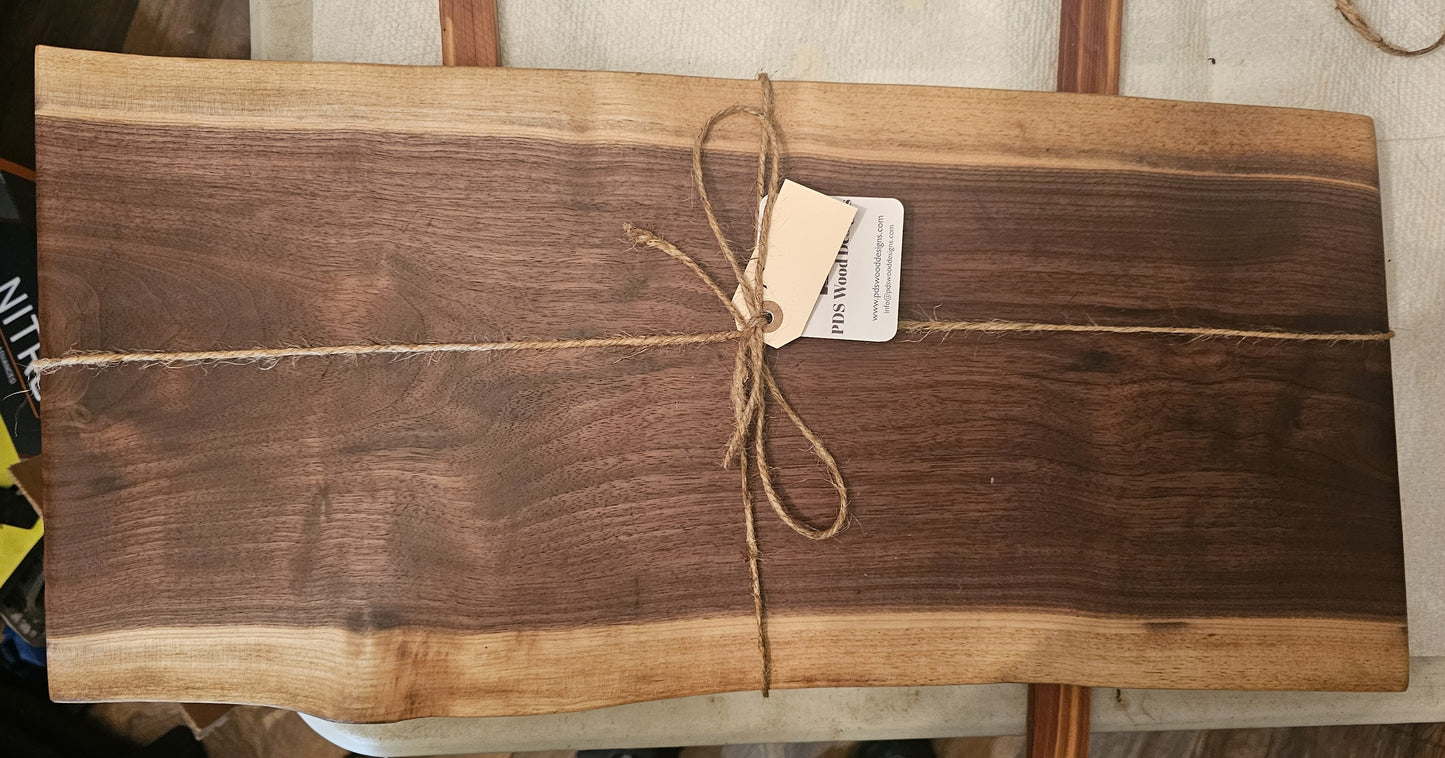 Walnut Live Edge Charcuterie Board