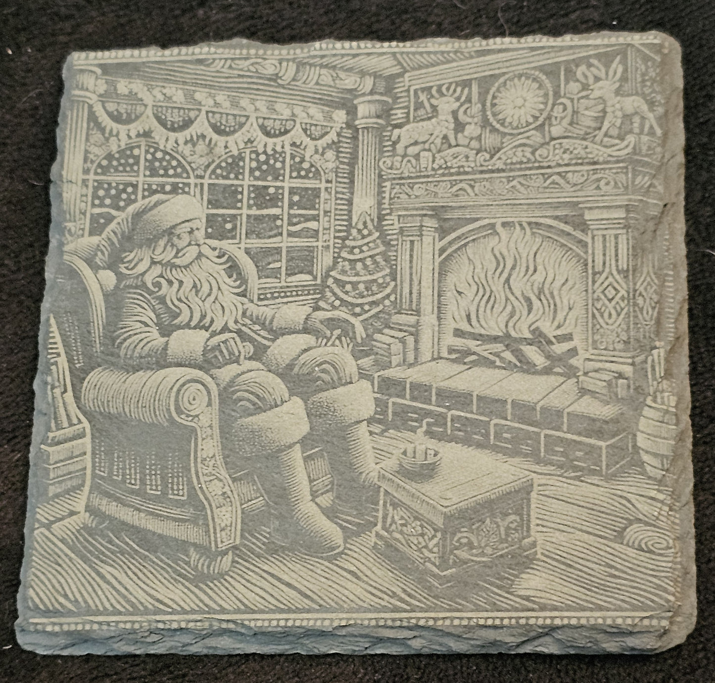 Coasters - Laser Engraved Slate - Square