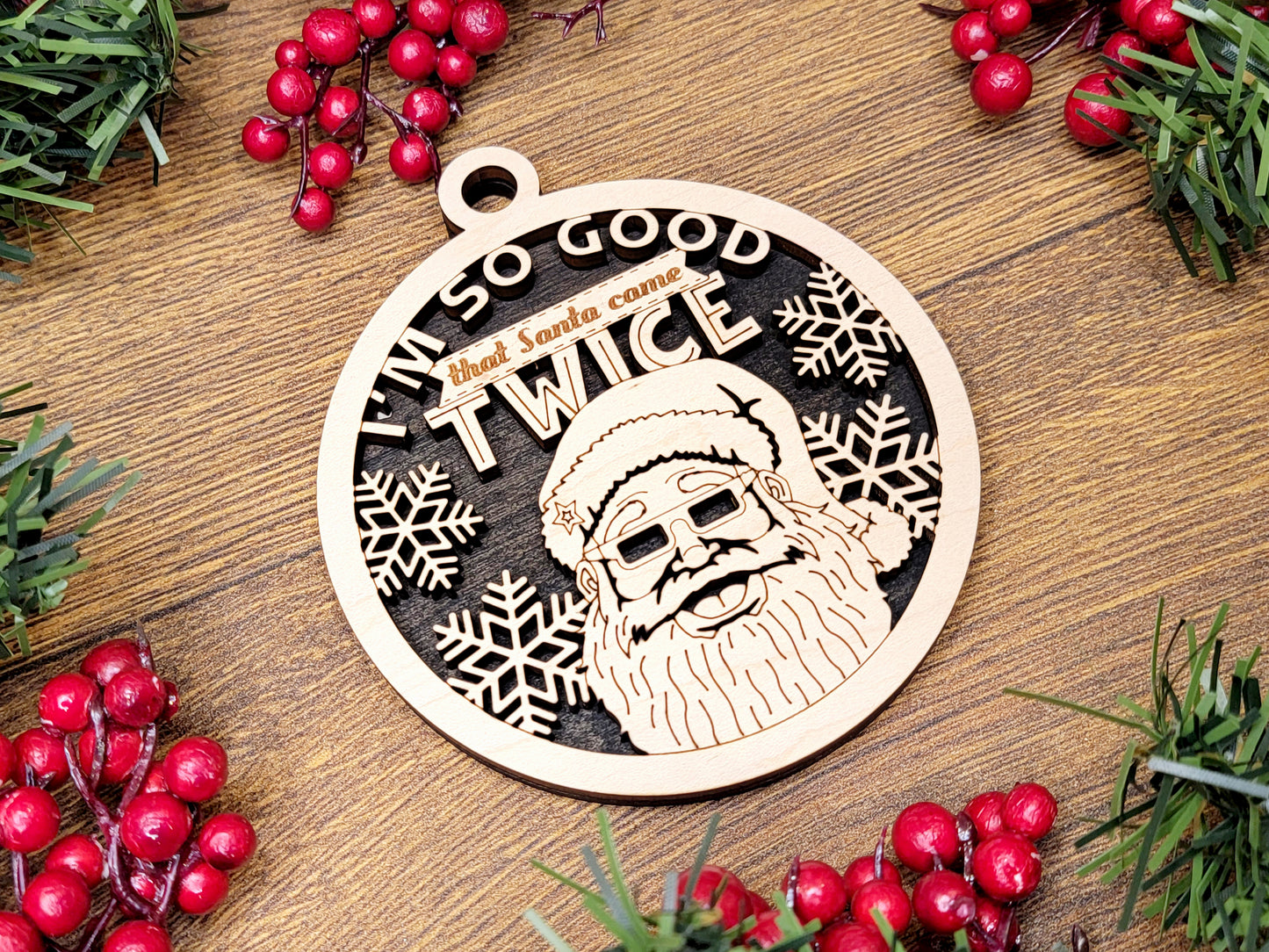 Naughty But Nice Christmas Ornaments